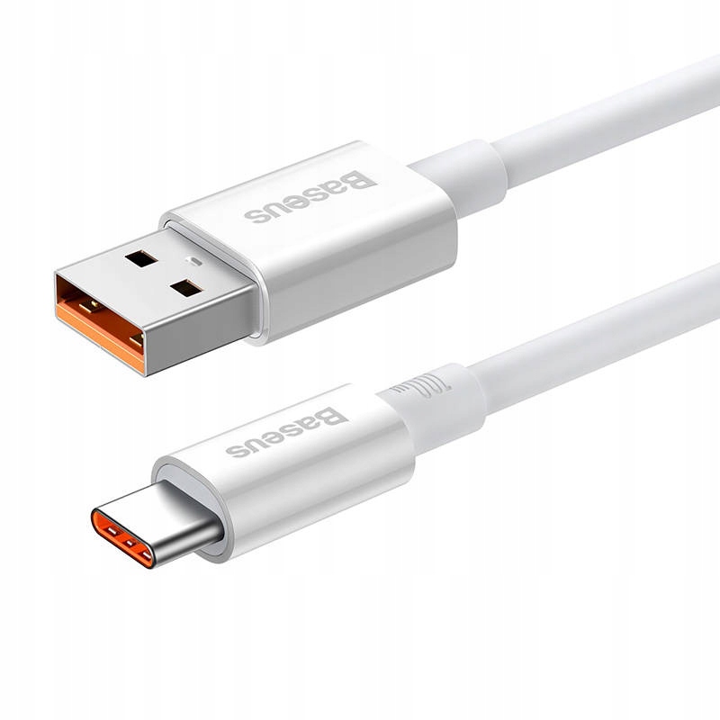 BASEUS MOCNY PRZEWÓD DO TELEFONU USB-A DO USB TYPU C QC PD 100W 6A 1.5M Stan opakowania oryginalne