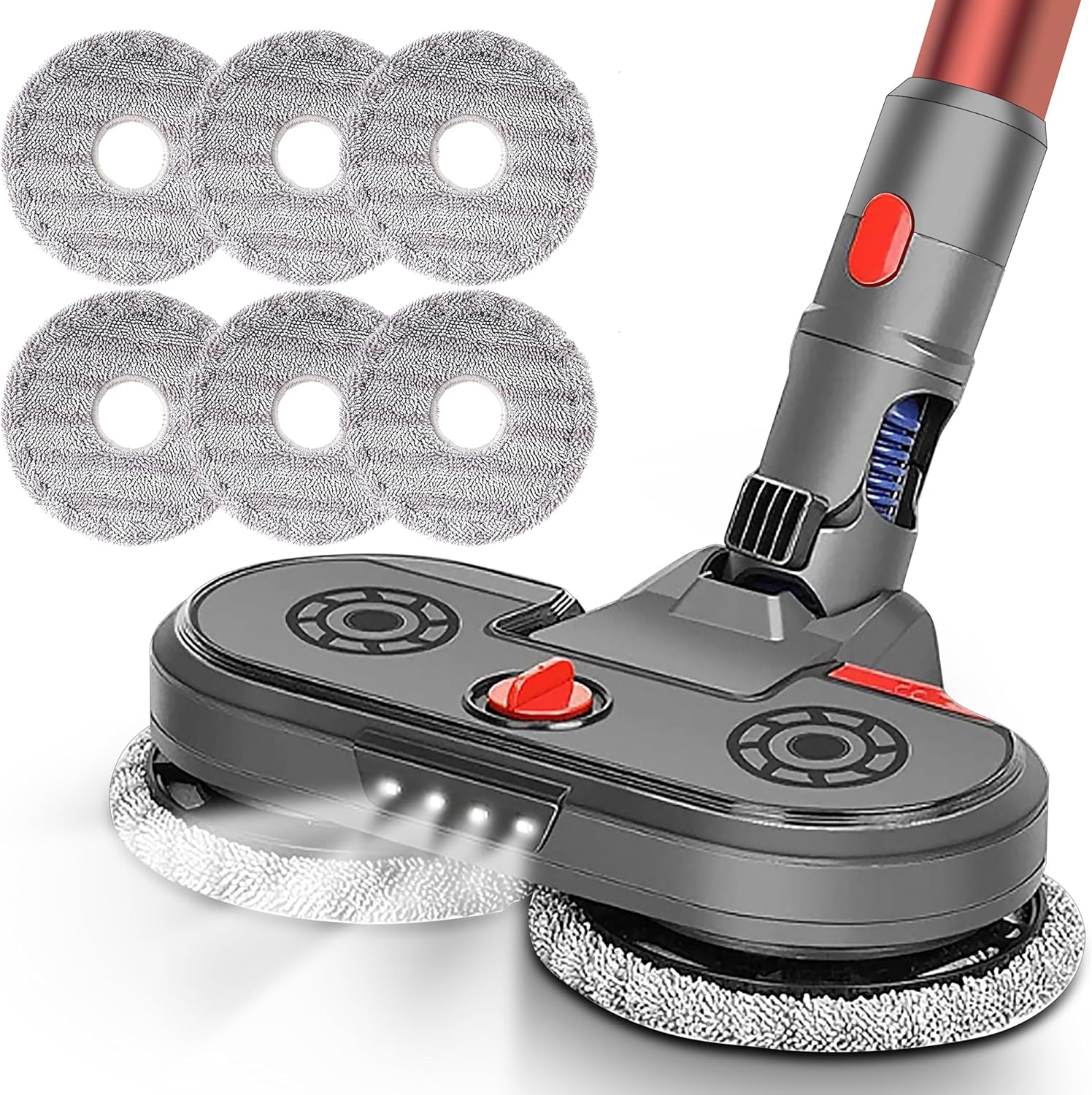 Elektryczna Szczotka Mop 2W1 Nasadka Do Dyson V7 V8 V10 V11 V15 6 Ścierek