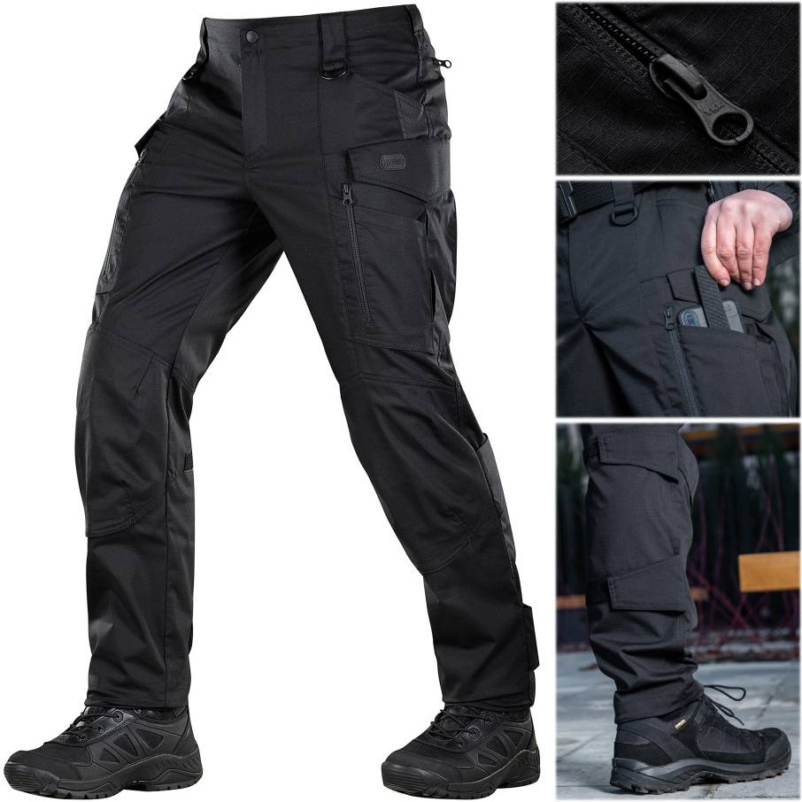 Taktické bojové kalhoty Conquistador Gen. I Flex Black 28/32 M-tac