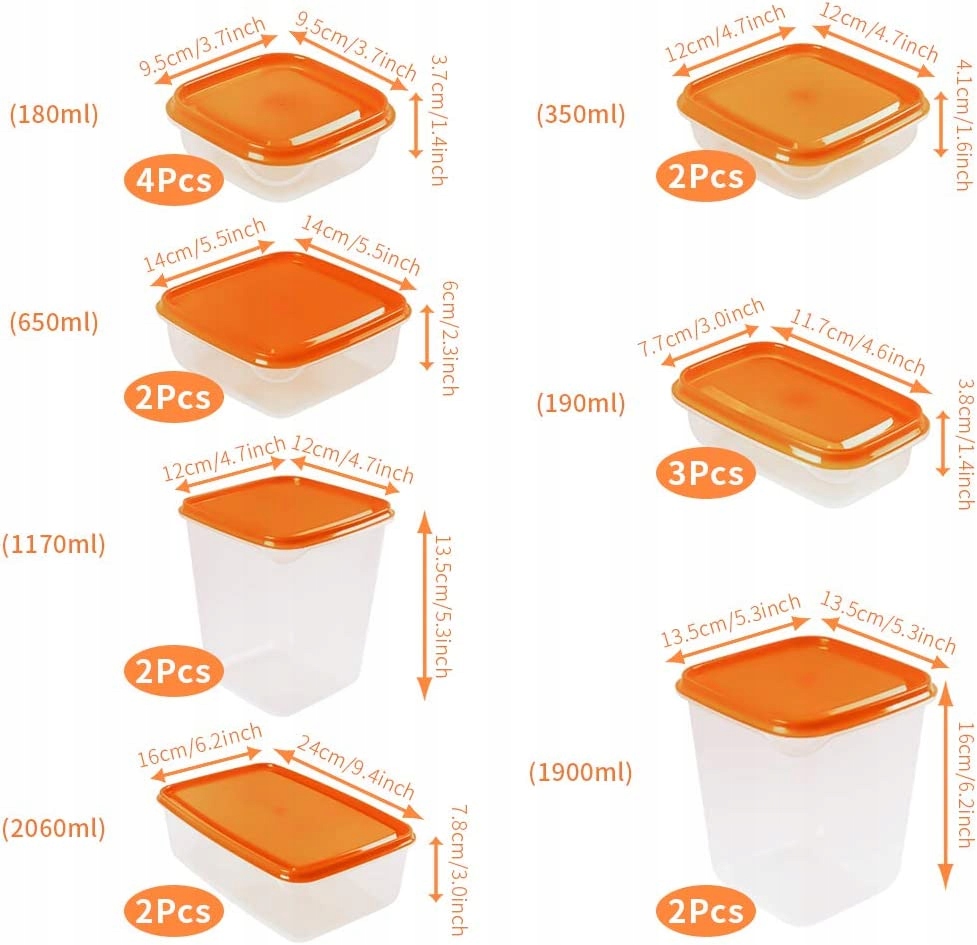 POJEMNIKI NA ŻYWNOŚĆ IKEA PRUTA 17 SZTUK RÓŻNE Materiał wykonania tworzywo sztuczne