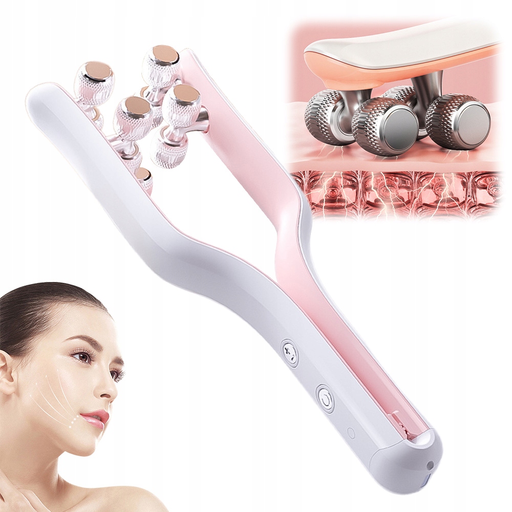 Masážní Přístroj Liftingující Sonický Na Obličej A Krk Pro Zpevnění Ems 400mAh 3,7V