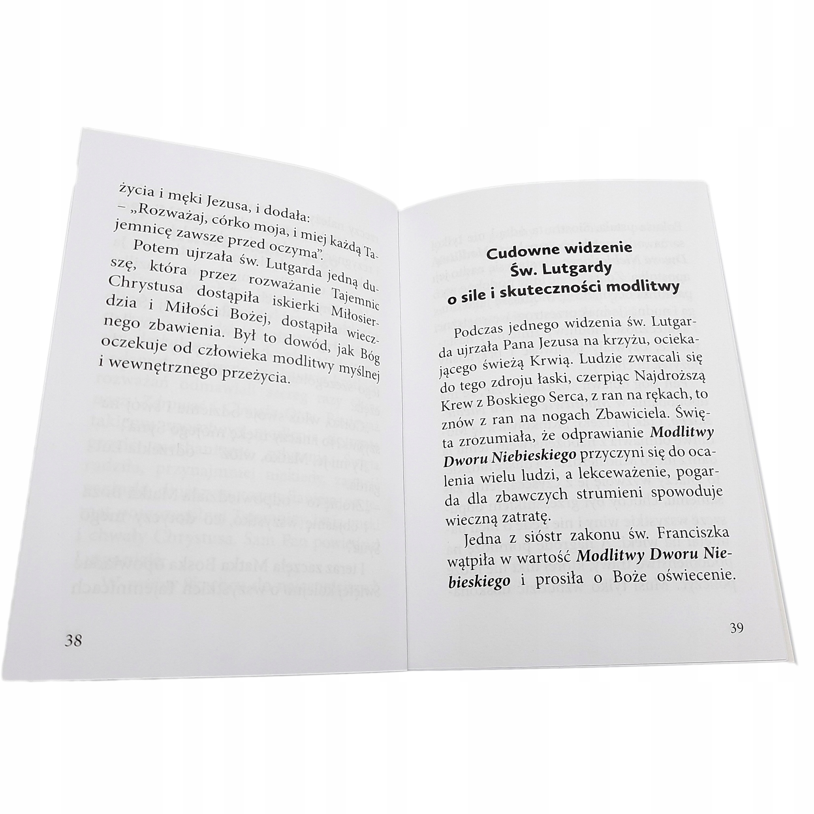 DWÓR NIEBIESKI - MODLITWA DO ŚW. LUTGARDY Gatunek Katolicyzm