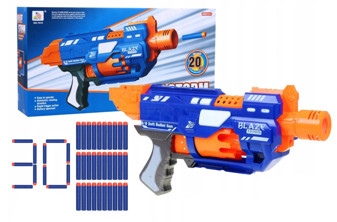 

Blaze Wyrzutnia Pistolet Na Strzałki Piankowe