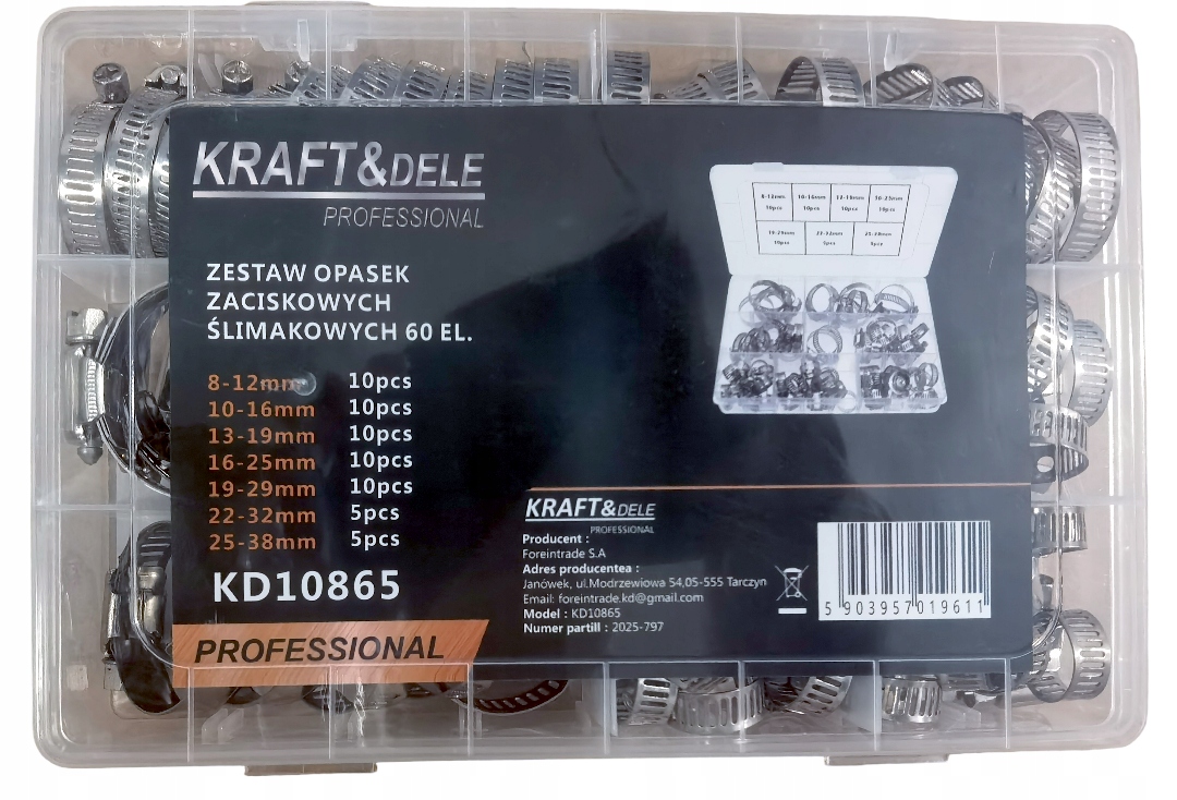 TĀRPEŅU PIEDZIŅAS SKAVU KOMPLEKTS 60 GAB. kastē Zīmols bez zīmola