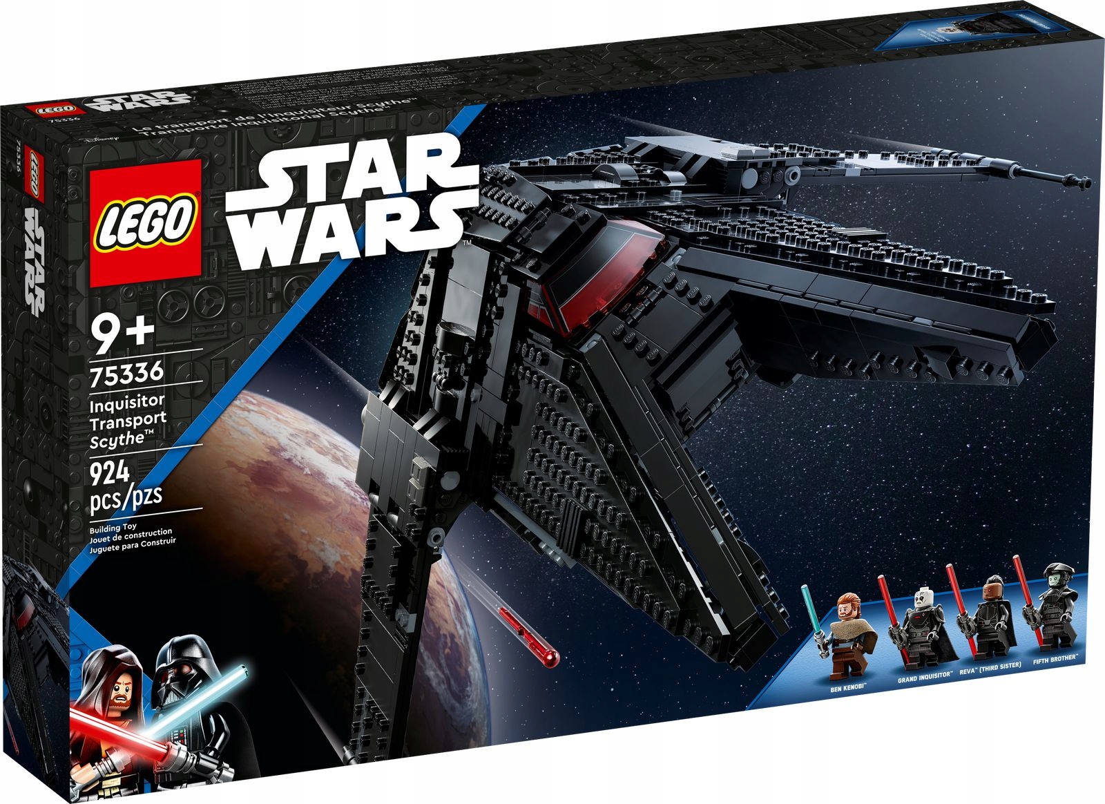 LEGO Star Wars 75336 Transporter Inkwizytorów Scythe Statek klocki