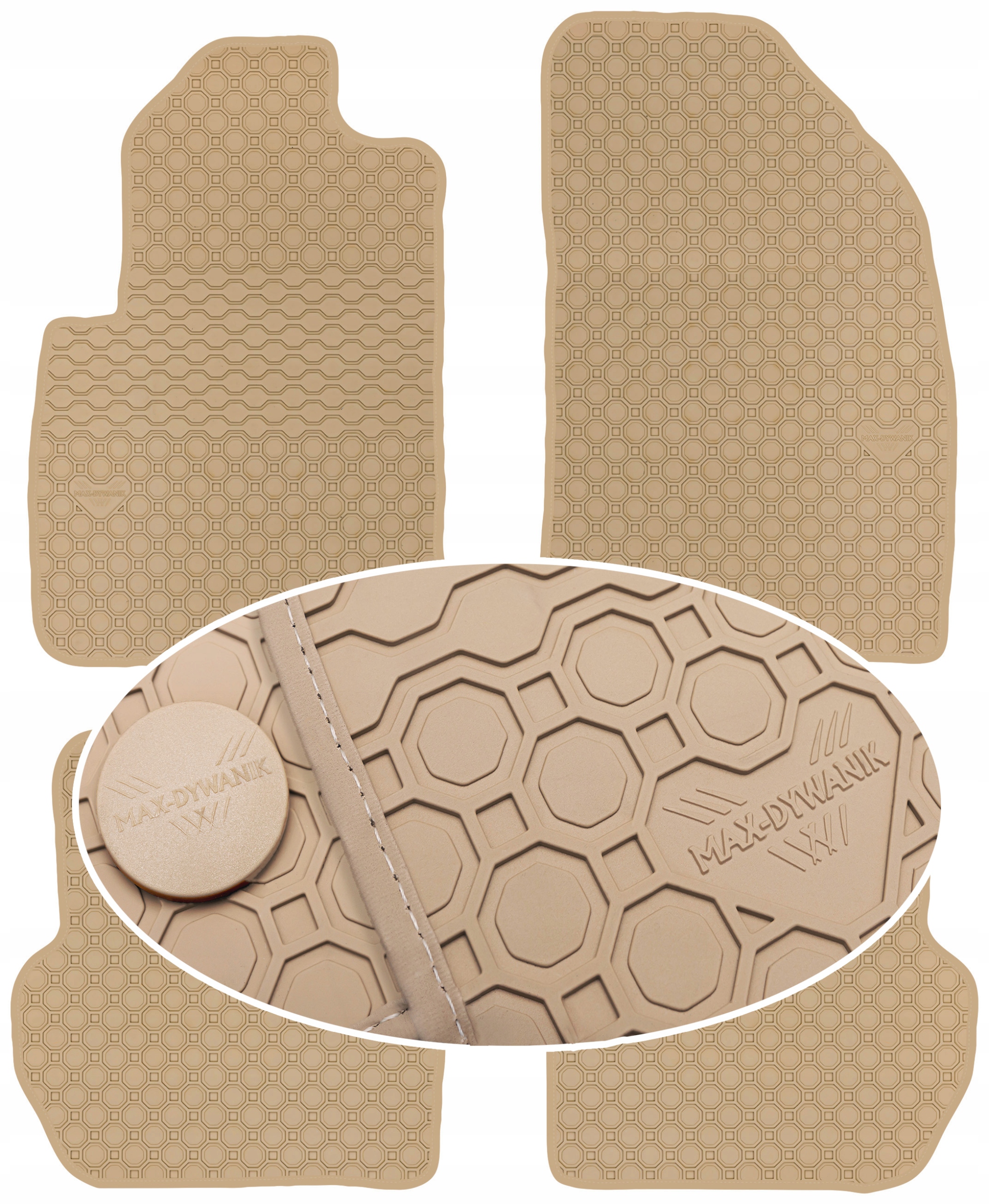 Ford Fiesta MK5 2005-2008 Koberce Béžové