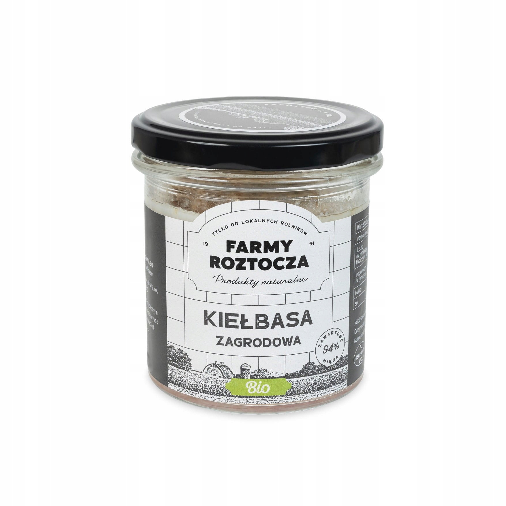 Zahradní Klobása Bio 250 g (sklenička) Farmy Roztocza