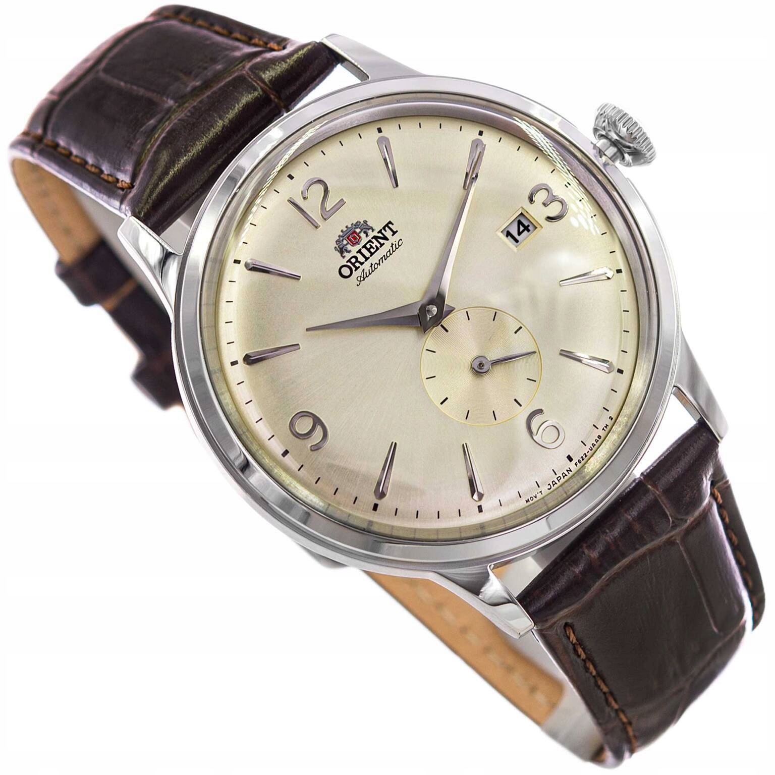 Pánské hodinky Orient RA-AP0003S30B s hnědým řemínkem a automatickým