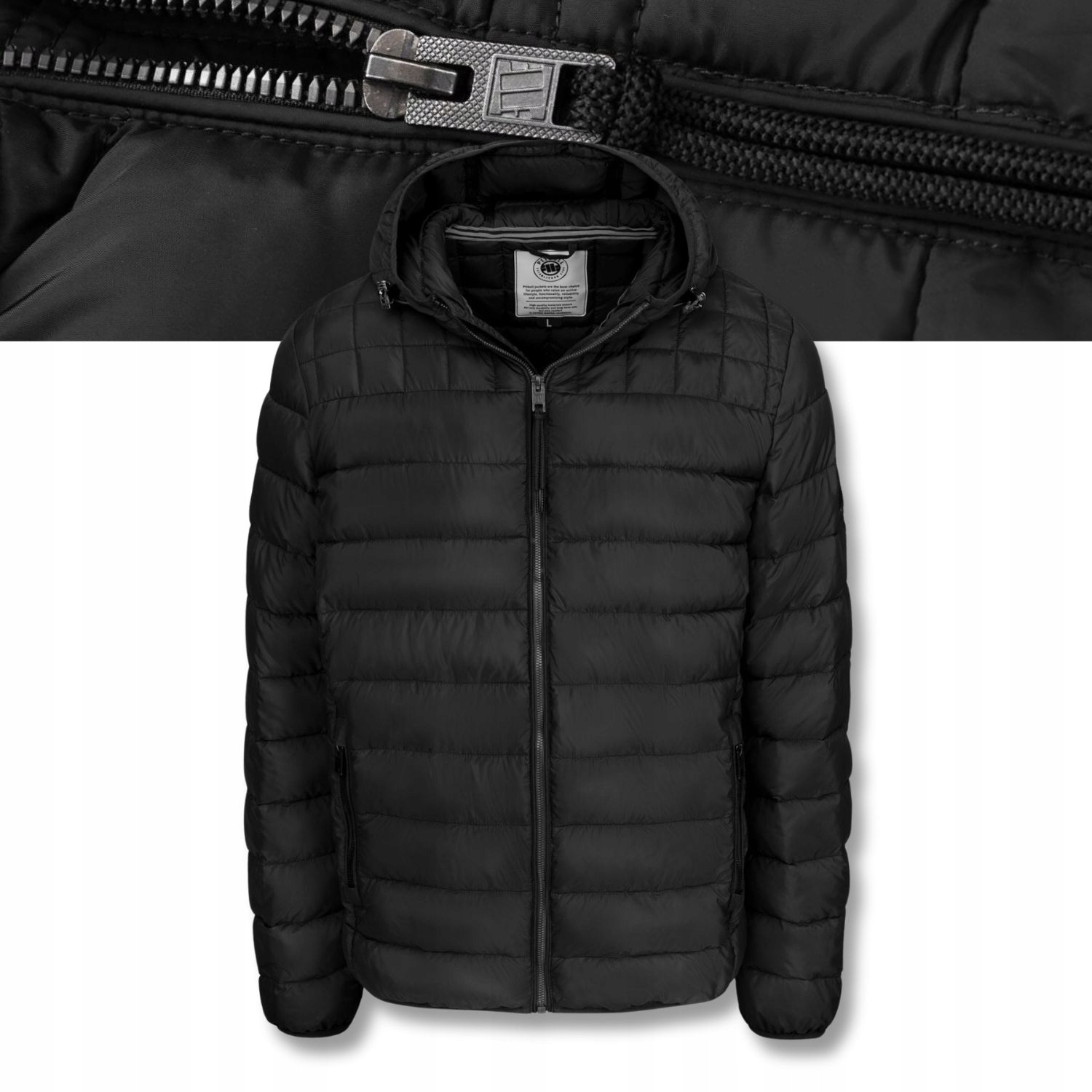 Pánská prošívaná Zimní Bunda s kapucí a zateplením Pitbull Foothill