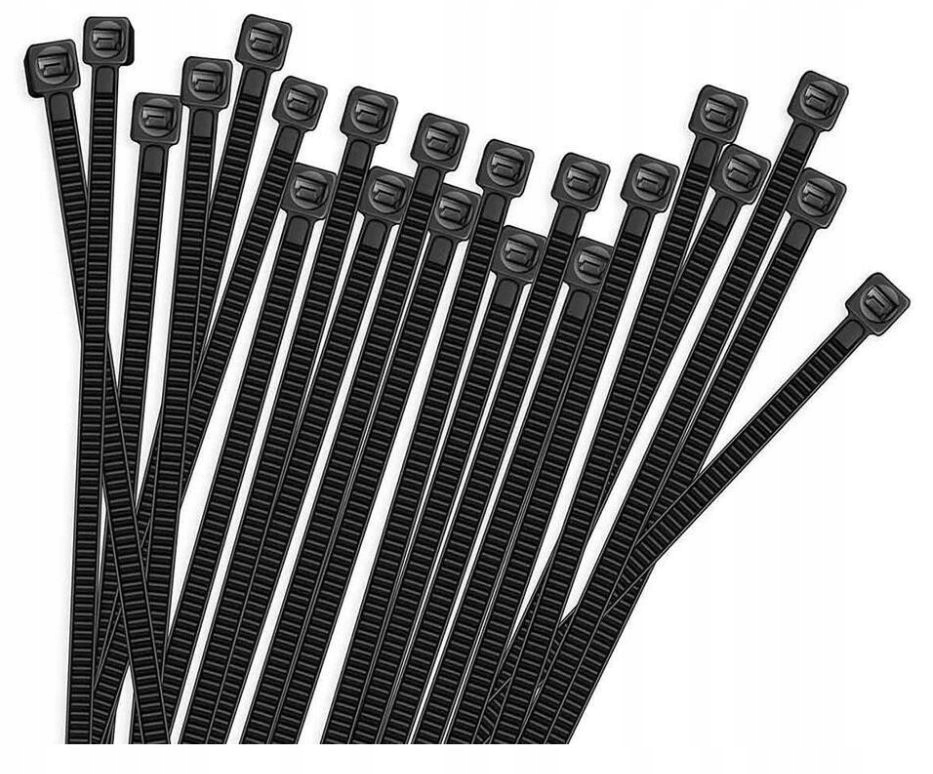 OPASKI ZACISKOWE 100 SZT TRYTKI TRYTYTKI CZARNE 2,5 X 100mm Szerokość 2.5 mm