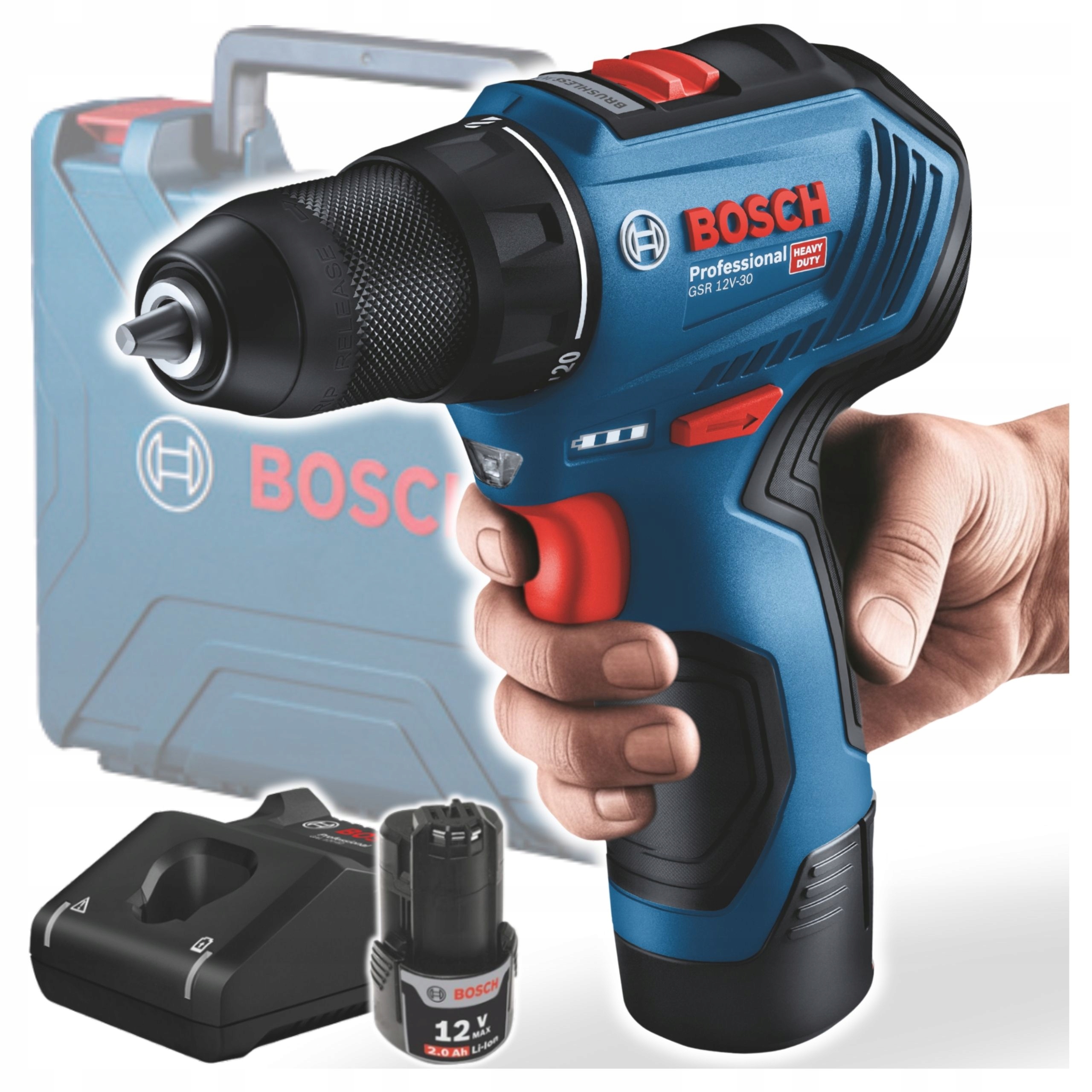 Bosch Professional Gsr 12V-30 Wkrętarka 12V walizka 06019G9000