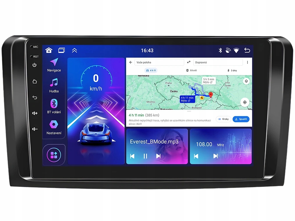 Bmode 2DIN autorádio BEV65 Android, Mercedes-Benz ML Gl
