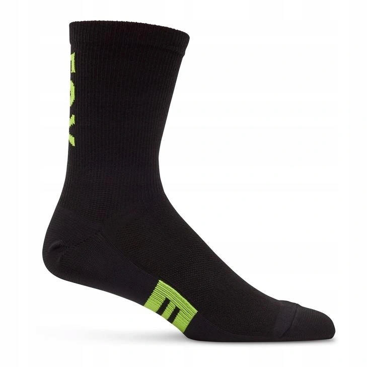 Ponožky Fox 6 Flexair Merino Black/yellow černá žlutá Bonus