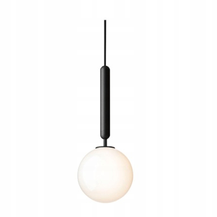 Závěsná lampa 1 bodové světlo G9 koule 15 cm sklo