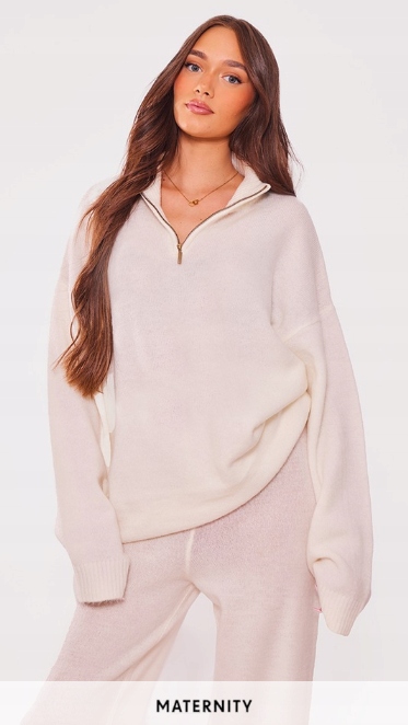 PRETTYLITTLETHING SWETER DLA KOBIET W CIĄŻY S EJB Marka Prettylittlething