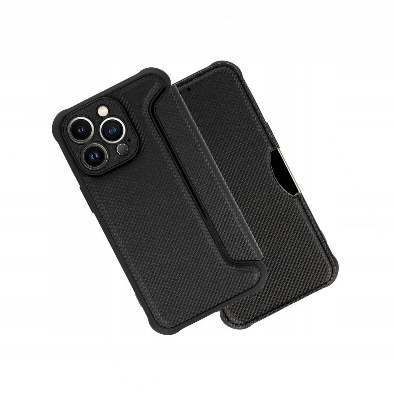 Etui futerał Razor Carbon Book do Xiaomi Redmi 13C otwierane