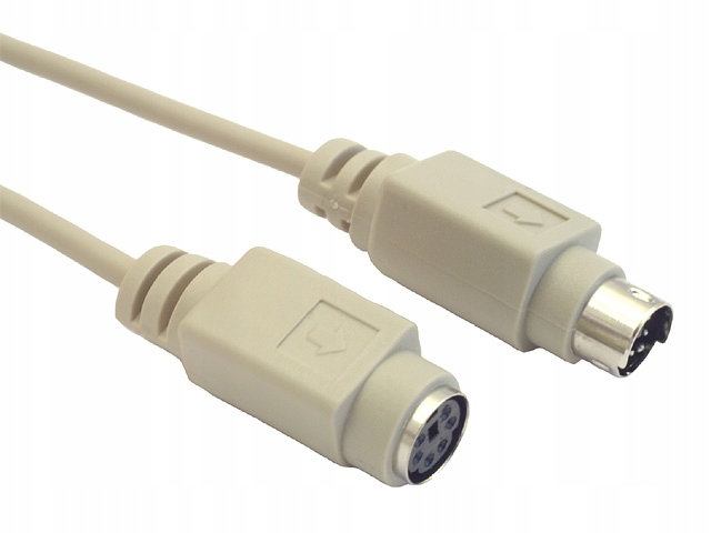 Kabel przewód PS/2 M - F Mini DIN 2m