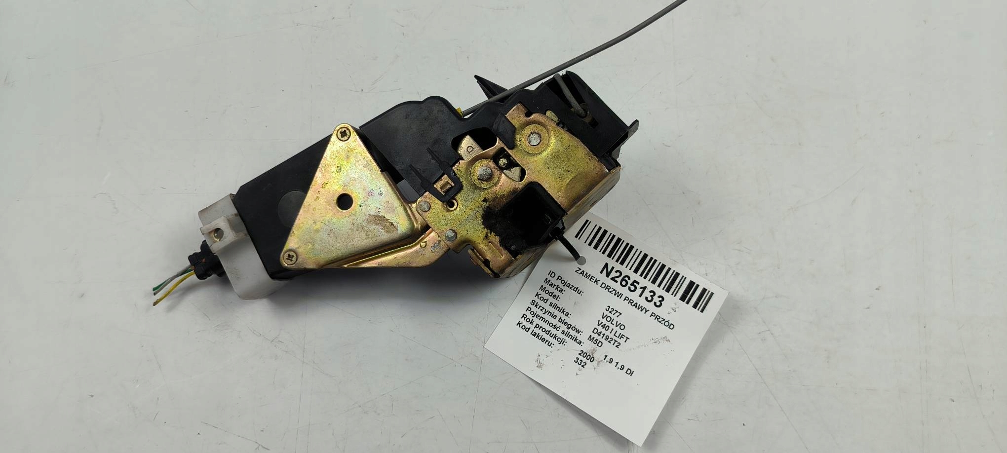 lock door right front EU VOLVO V40 and LIFT