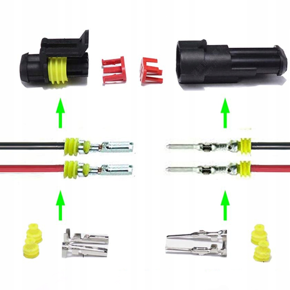 KOSTKA WTYK ZŁĄCZE HERMETYCZNE SUPERSEAL DO SAMOCHODU AUTA 2 PIN 1.5 Producent części RALTEK