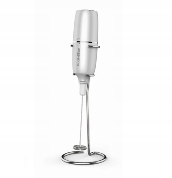 Ręczny Elektryczny Spieniacz Do Mleka stal nierdzewna mikser stojak