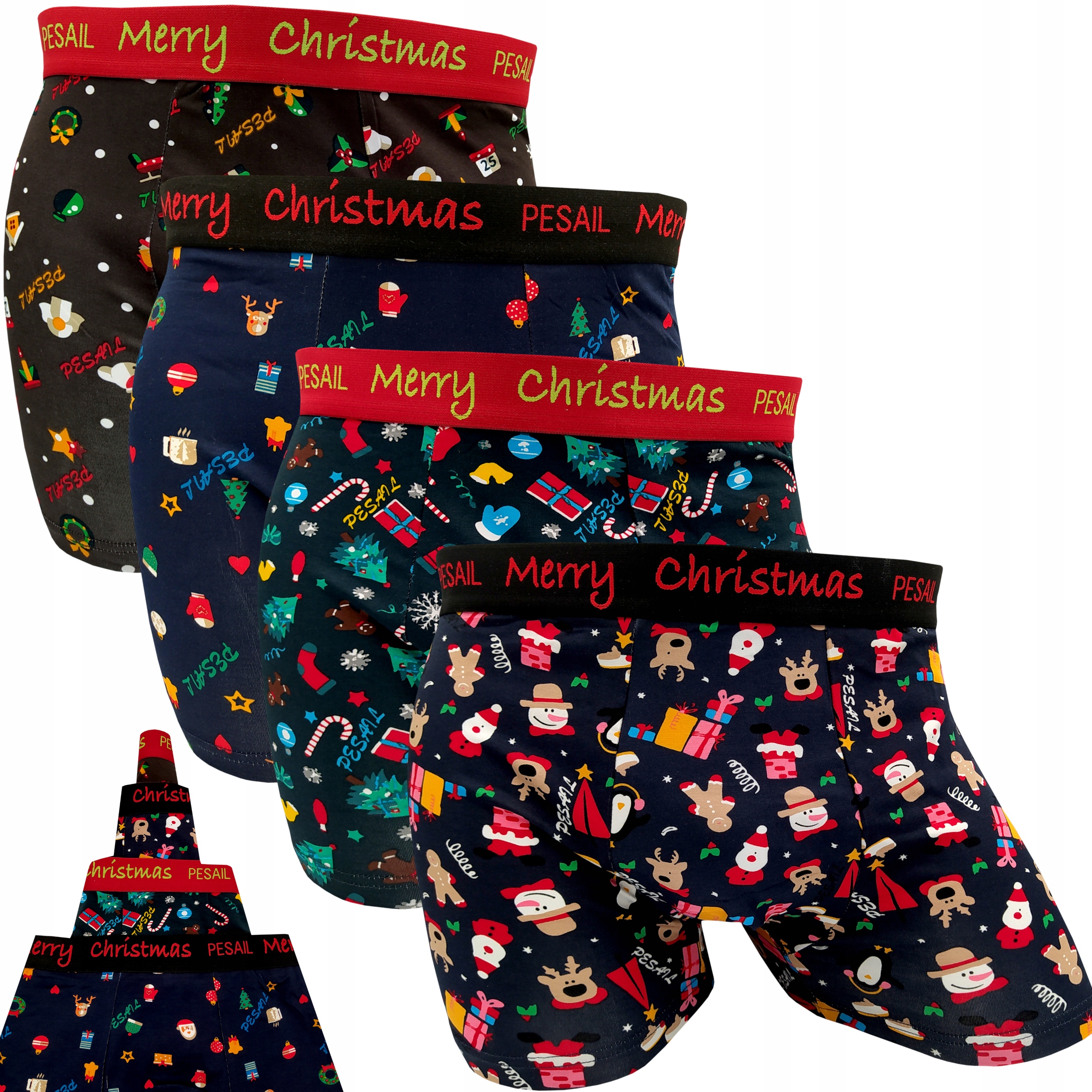 4x ŚWIĄTECZNE BOKSERKI SPRAWDZONY PREZENT NA ŚWIĘTA MIKOŁAJKI