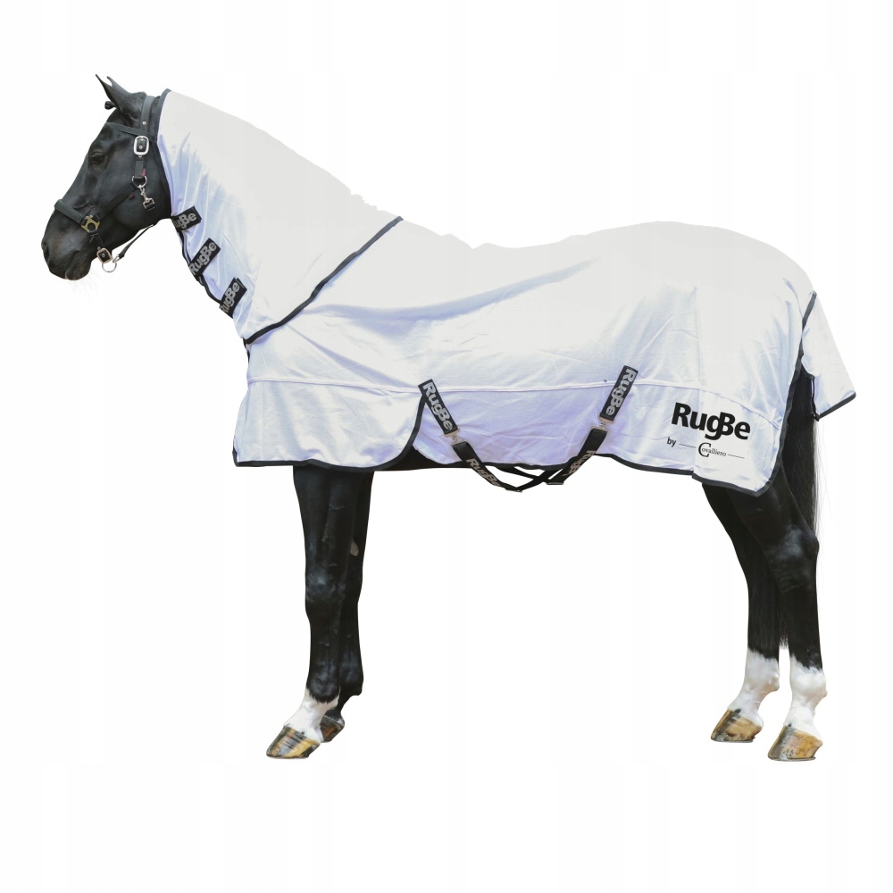 Derka przeciwowadowa dla konia RugBe SuperFly, biały, 155 cm, Covalliero