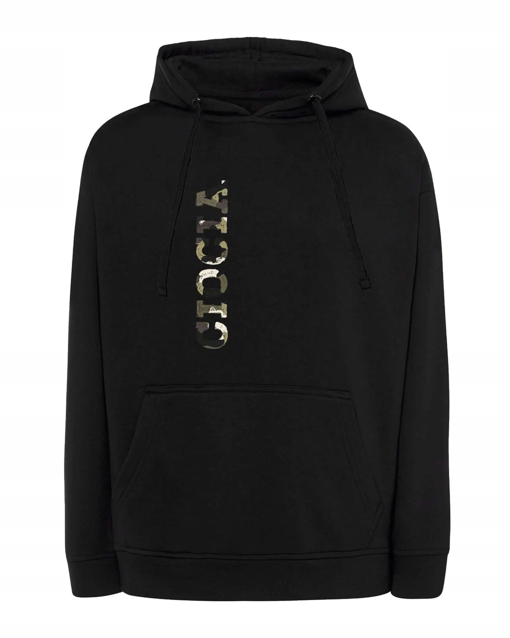 Mikina s kapucí pro tetu Vojenský Nápis Černá L