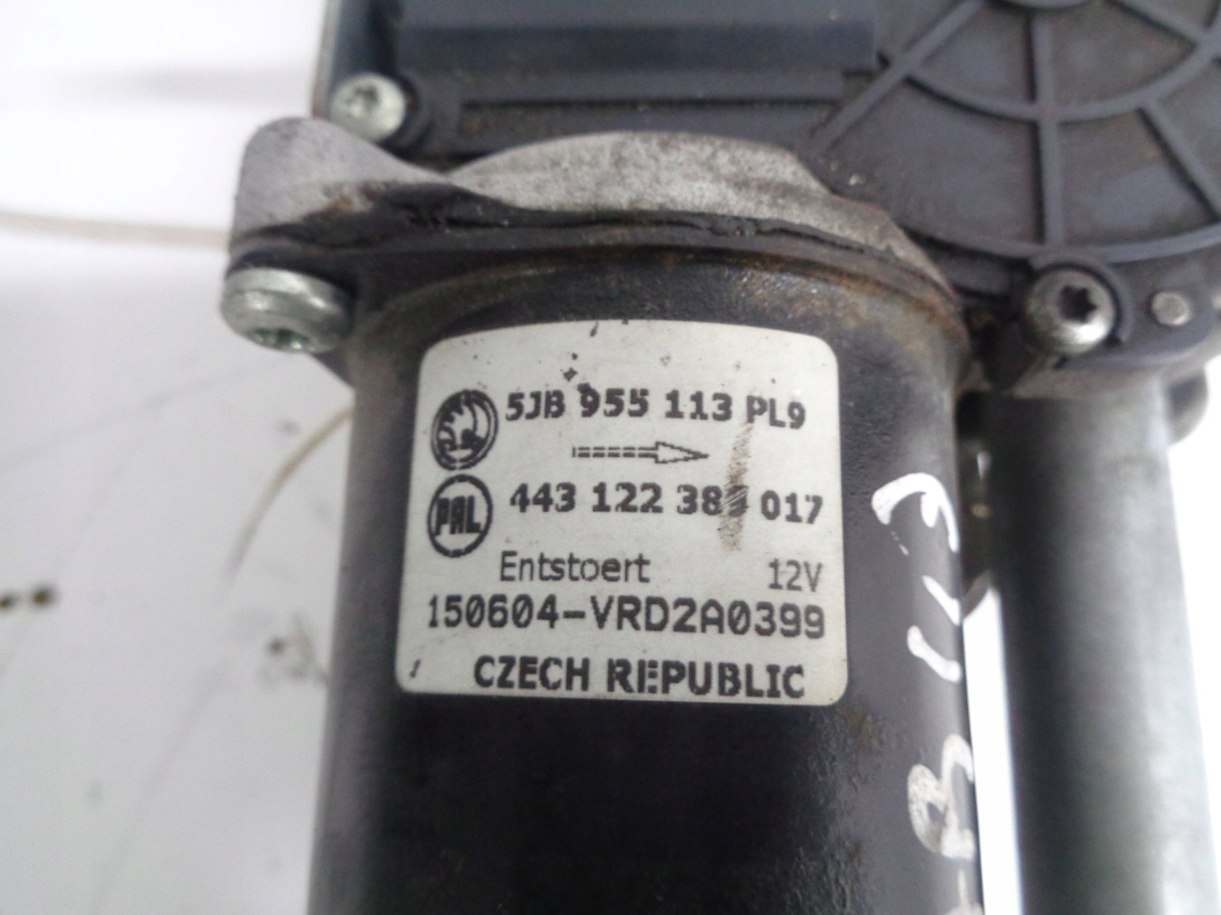 SKODA FABIA III 6V wiper mechanism front 14R