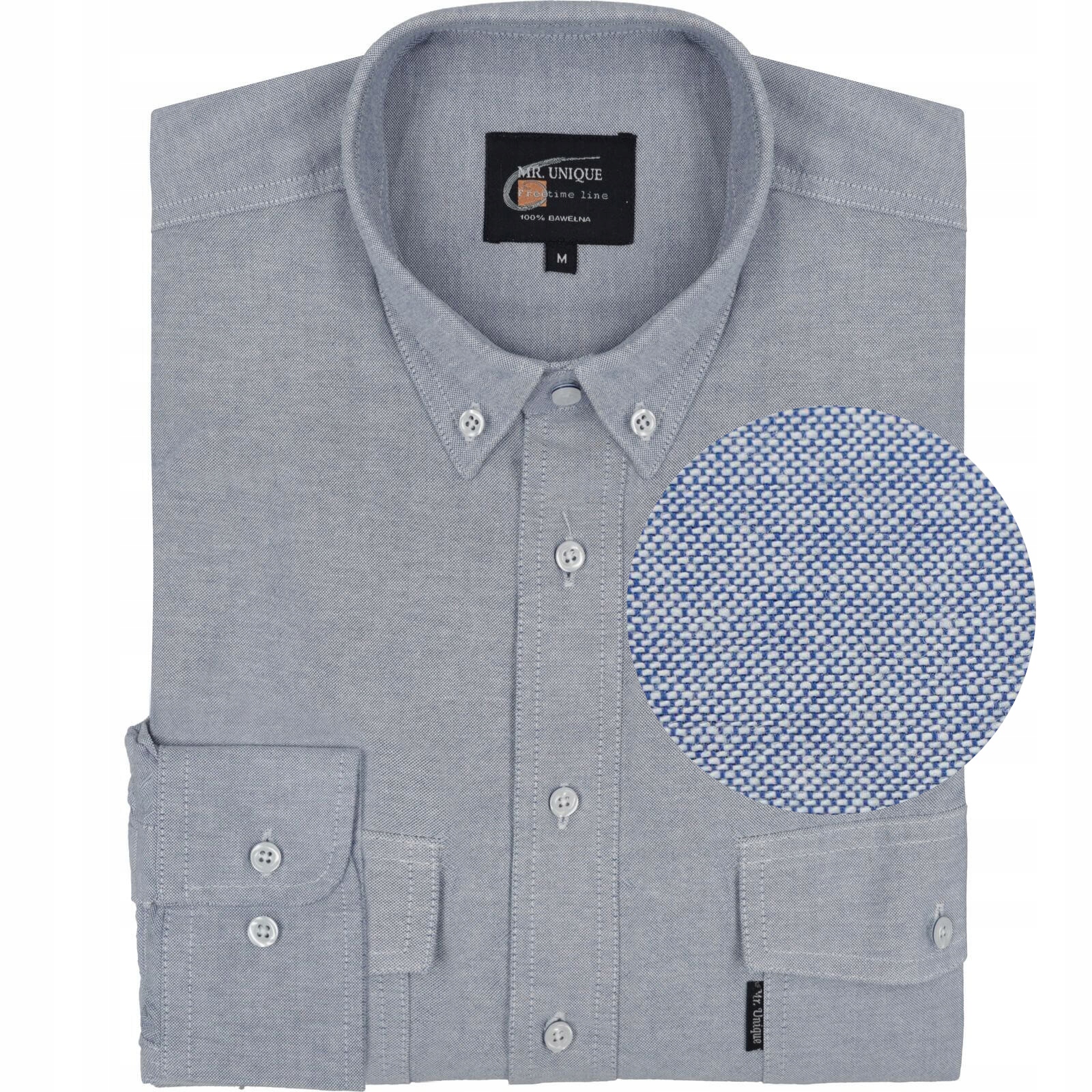 Szeroka Duża Bawełniana (Oxford) Koszula Męska Mr.Unique 4XL_klatka_152