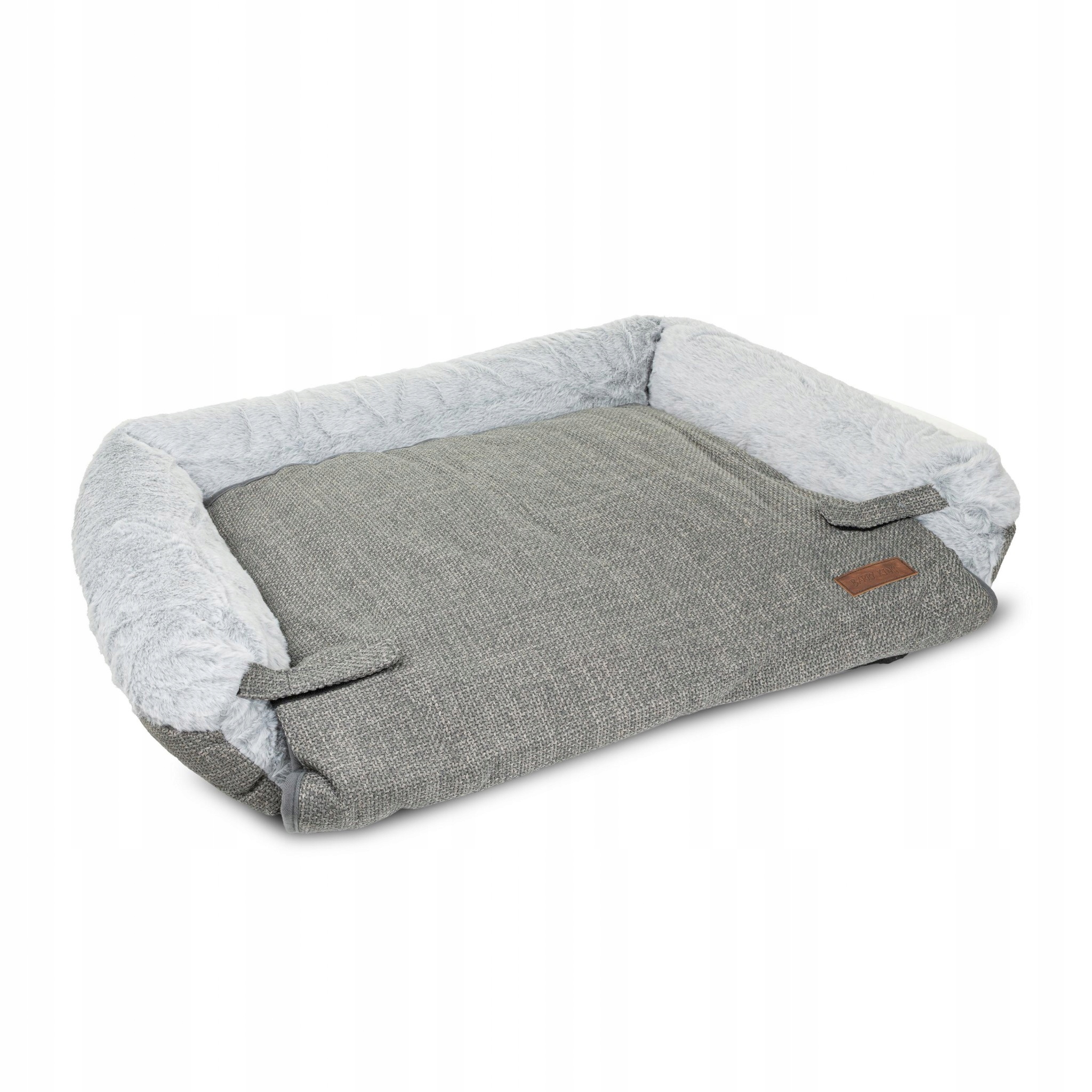 Levně Barry King Pelíšek pro psa s zámky 70*60*17 cm, tmavě šedé