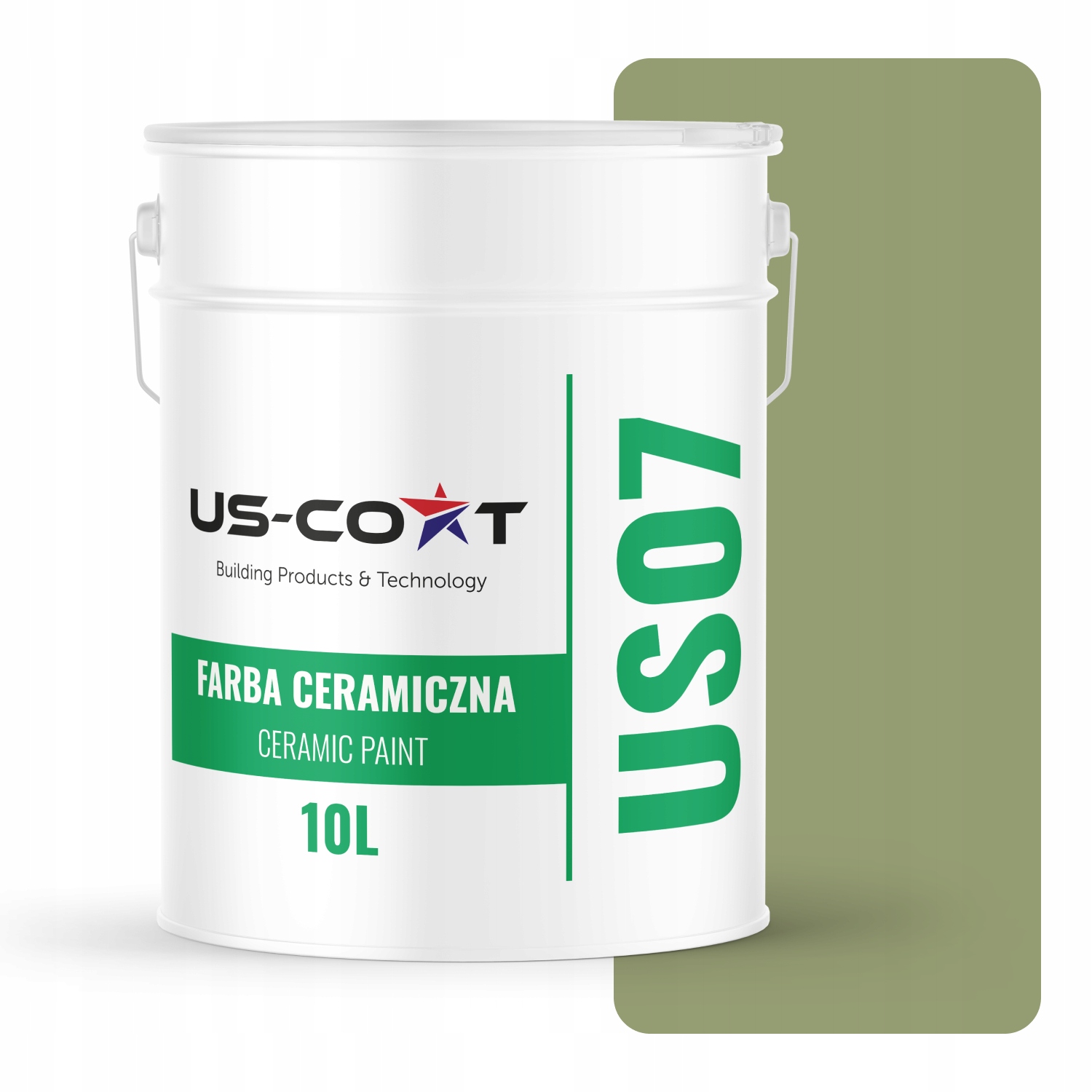 Keramická Farba Zhnitá Zeleň Tmavá H2231 10L Matná Na Steny Stropov