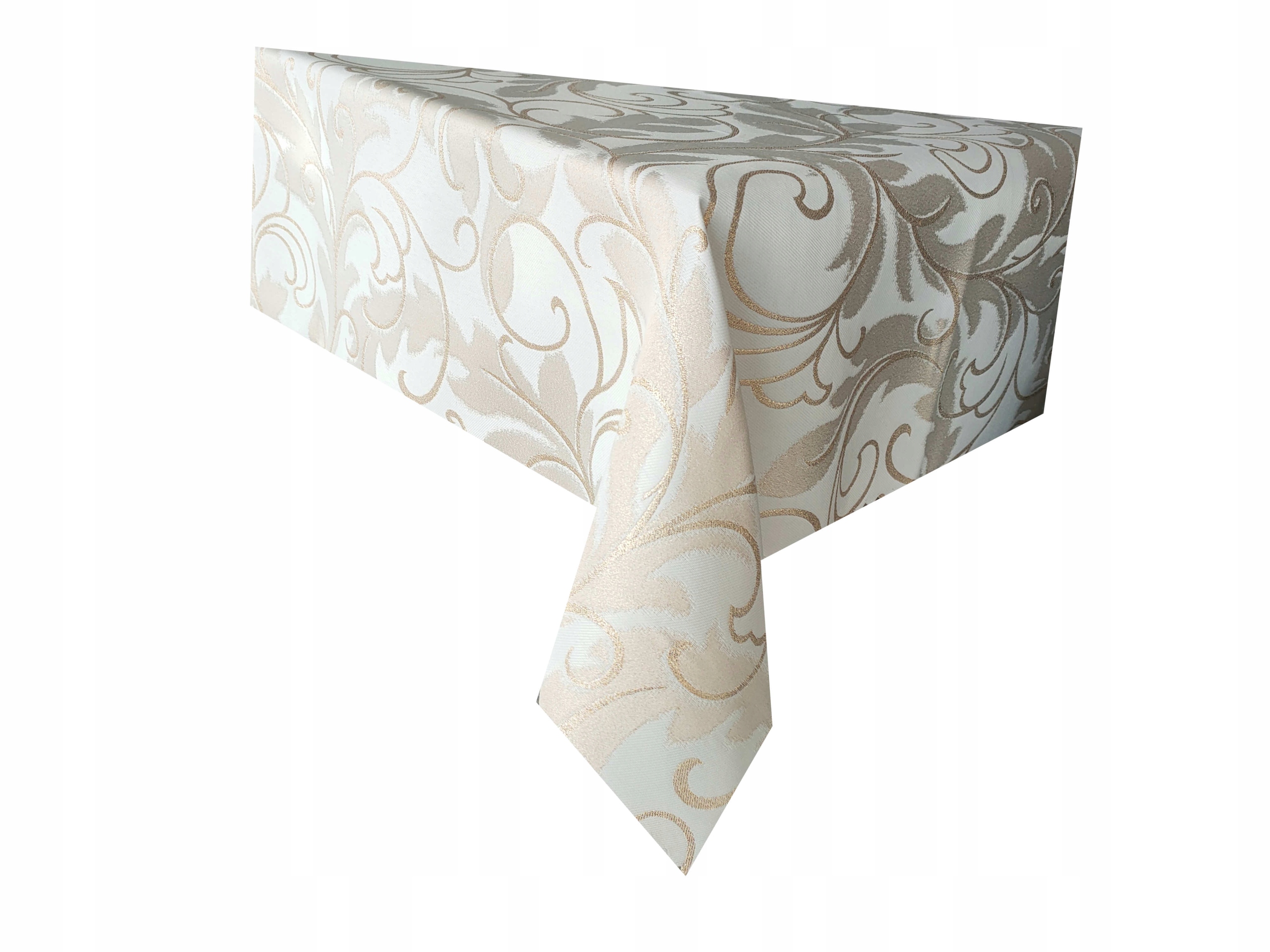 

Obrus Glamour złoty błysk biały 120x260