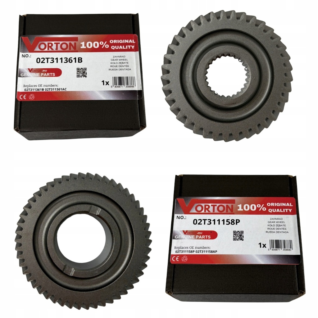 Sada ozubených kol 5 rychlostní stupeň 37/50 Audi Seat Škoda Vw 02T311361B 02T311158P
