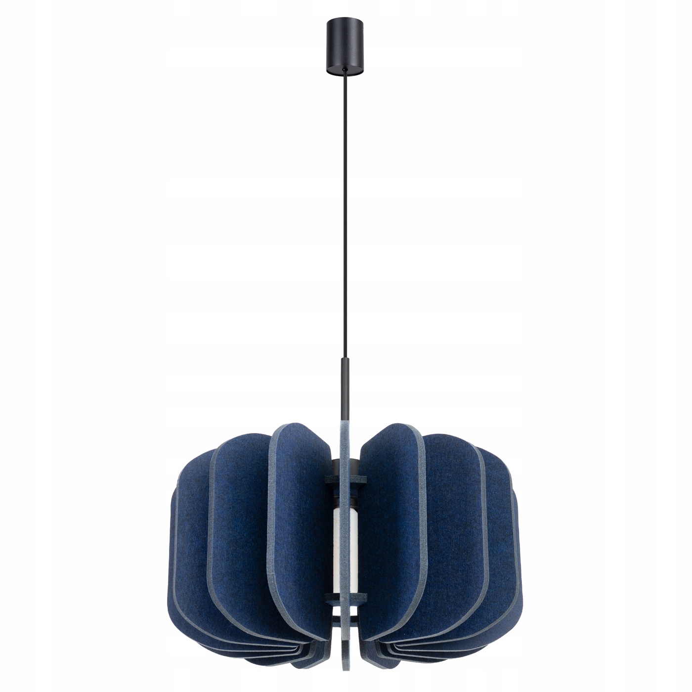 Lampa wisząca Mula 45 granatowa nowoczesny zwis sufitowy pokój Sollux led