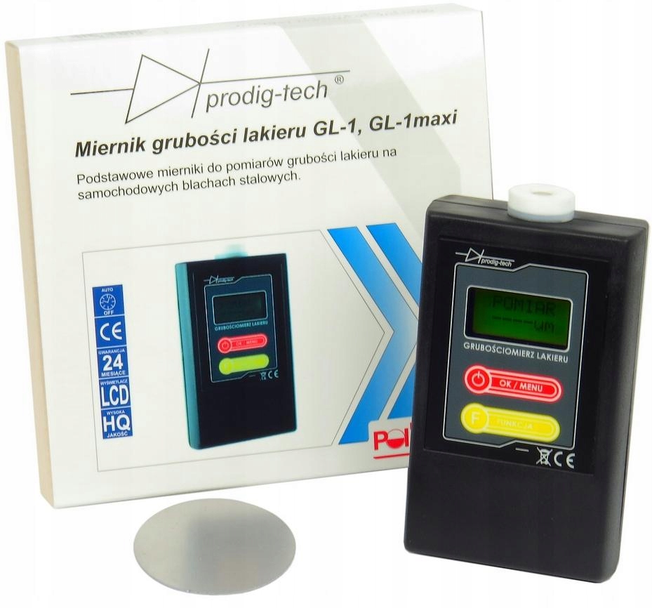 

Miernik Czujnik Tester Sonda Grubości Lakieru GL-1