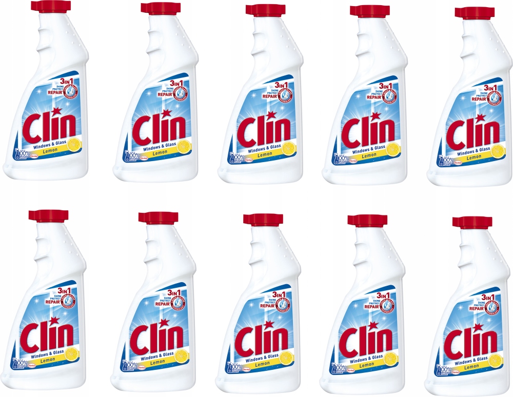 

Zestaw 10 x płyn do szyb Clin zapas Citrus 500ml