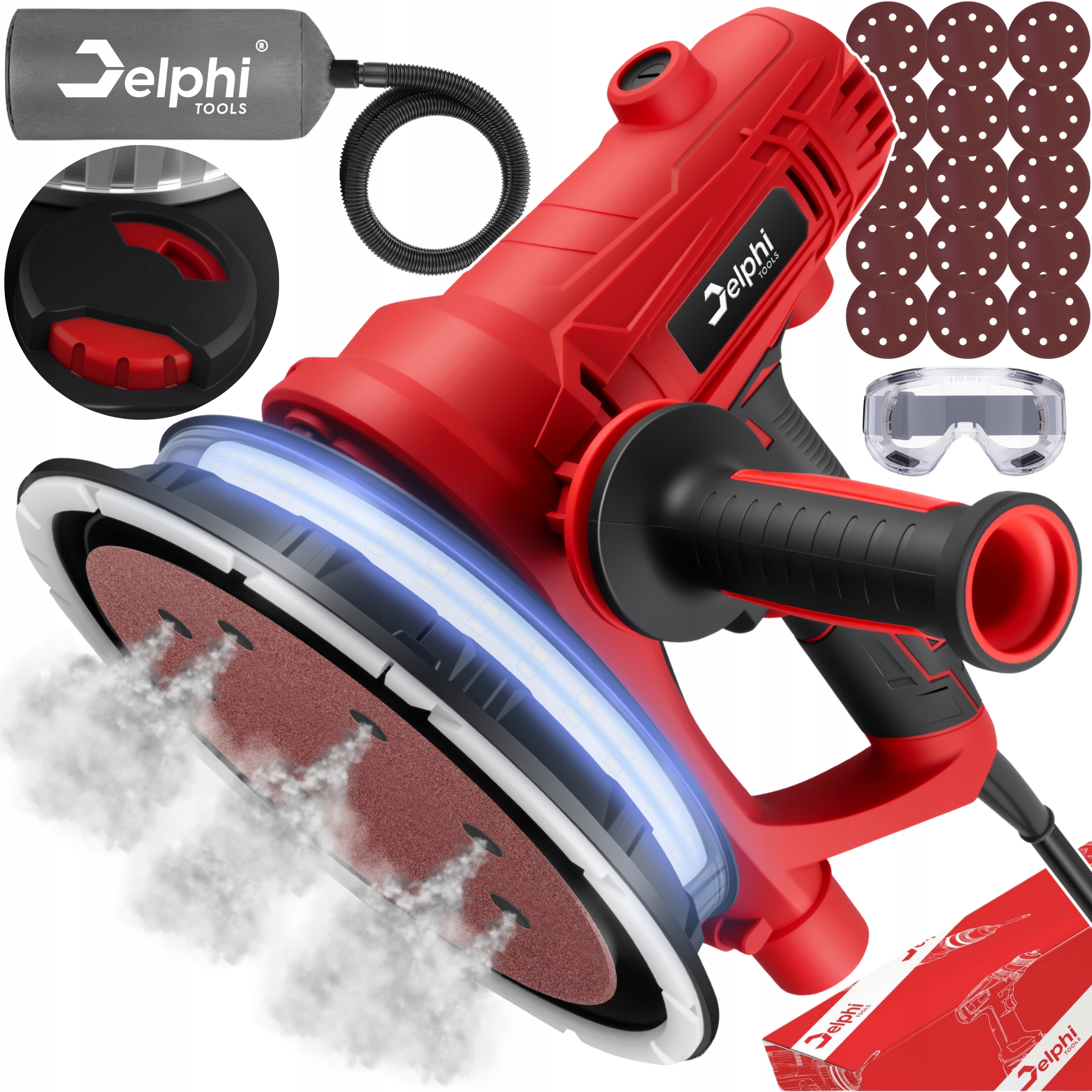 Bruska Na Sádru Hladí Stěny Omítek Stropních Desek Síťový Led Sáček 180