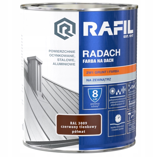 RAFIL RADACH FARBA NA DACH POŁYSK 0,75L