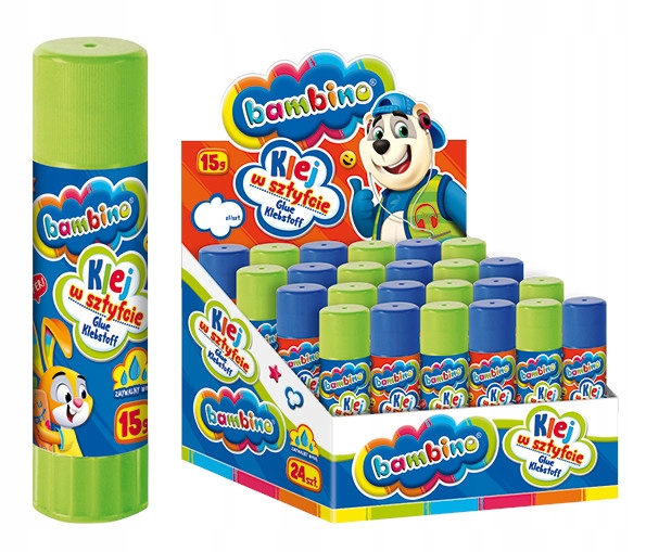 

Bambino klej szkolny w sztyfcie 15g 24 sztuki