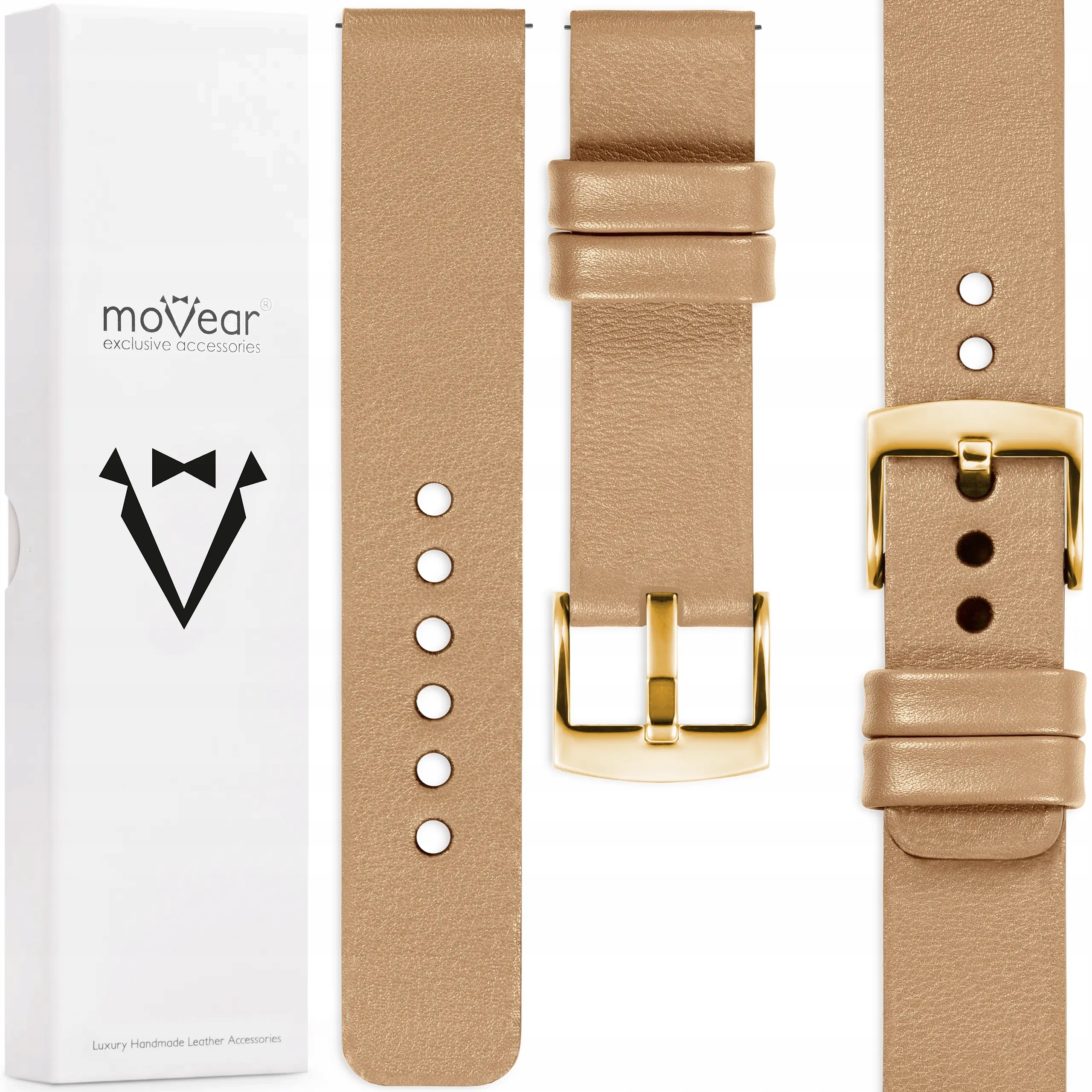 Kožený opasek 24 mm exkluzivní pro elegantní hodinky Italská kůže