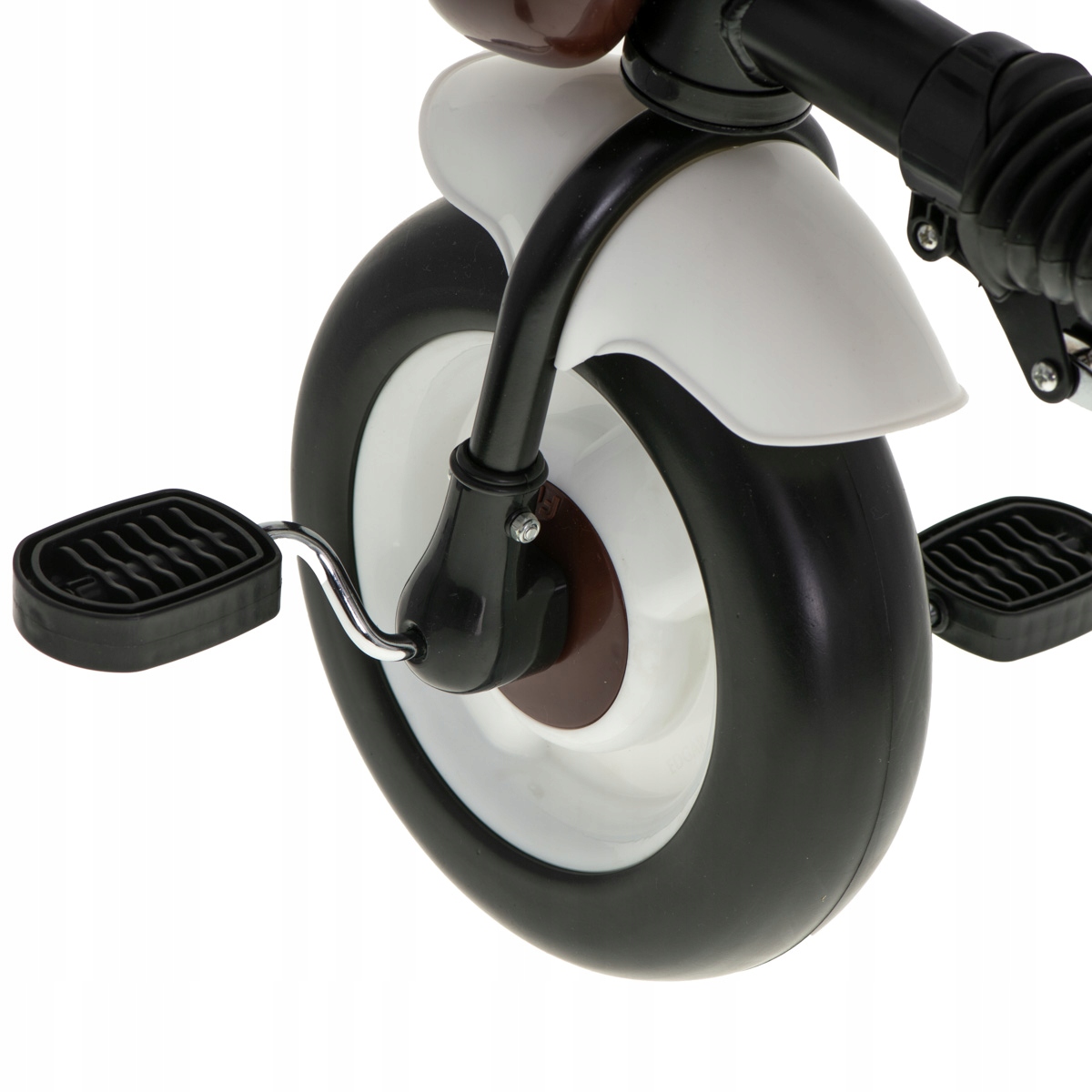 ROWER ROWEREK TRÓJKOŁOWY DZIECIĘCY Z OPARCIEM I KOSZYKIEM SOLIDNY SKŁADANY Kolor brązowy