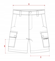Spodenki męskie Alpinus Terminio CZARNY W GÓRY XXL Kolor czarny