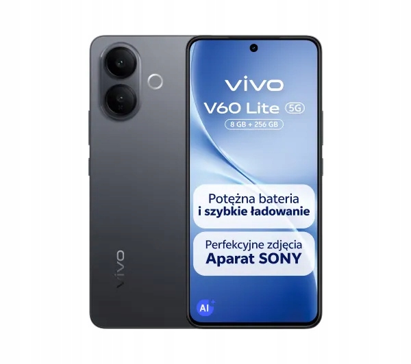 Smartfon vivo V60 Lite 5G 8/256GB 6,77" 120Hz 50Mpix Czarny