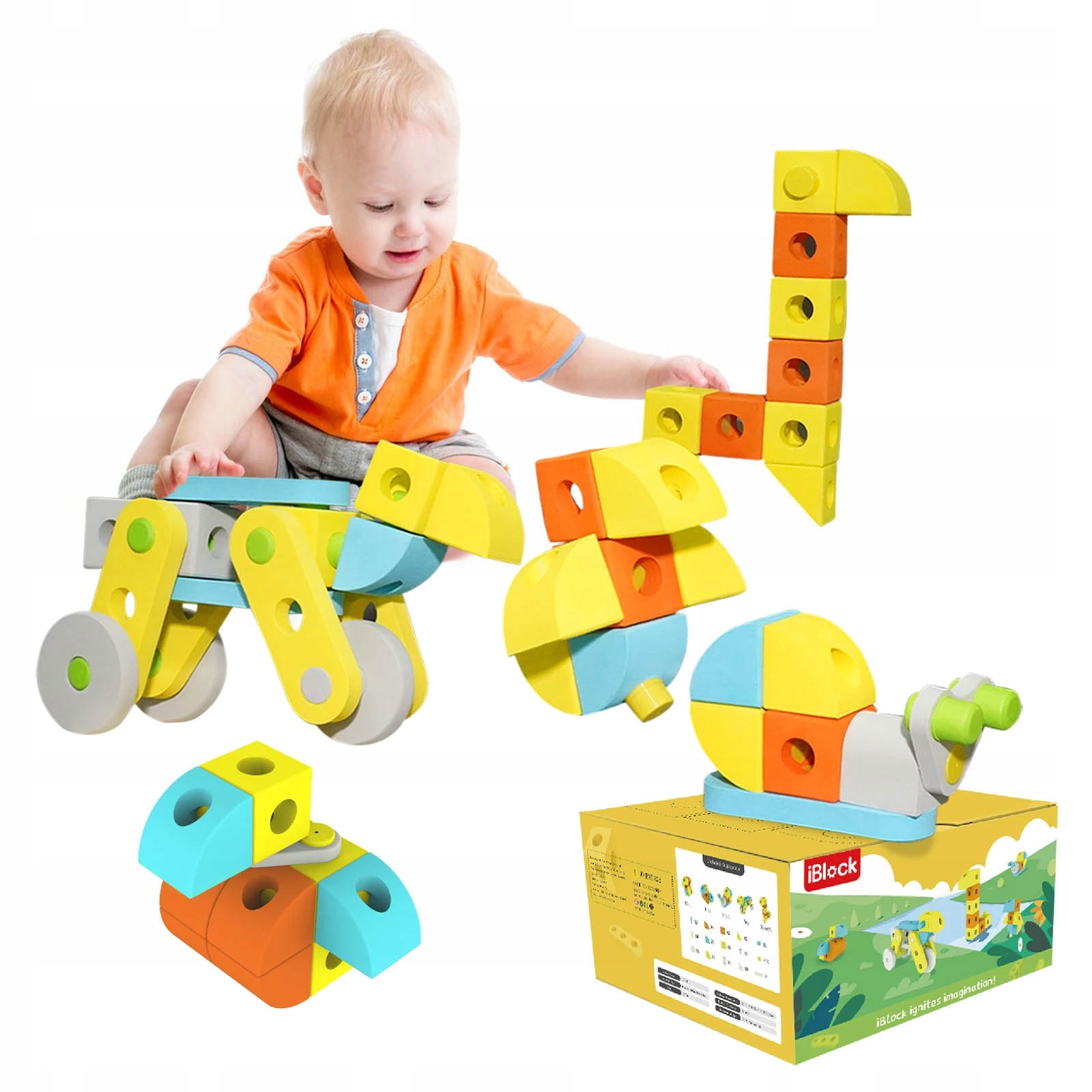 SENSORINĖS KALADĖLĖS VAIKAMS, 49 DALIŲ PUTPLOPOS KALADĖLIŲ RINKINYS, DOVANA METŲ LAIMĖJIMUI