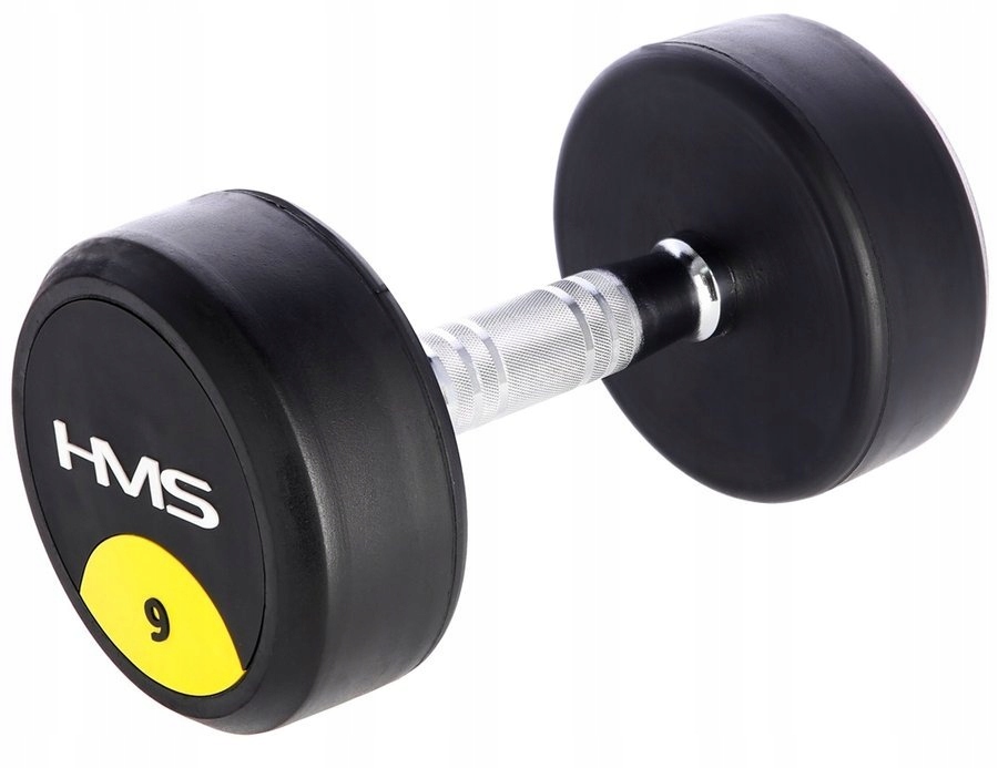 HMS Hantle Ciężarki Gumowane Do Ćwiczeń Treningu Siłowego 2x9 kg Marka HMS