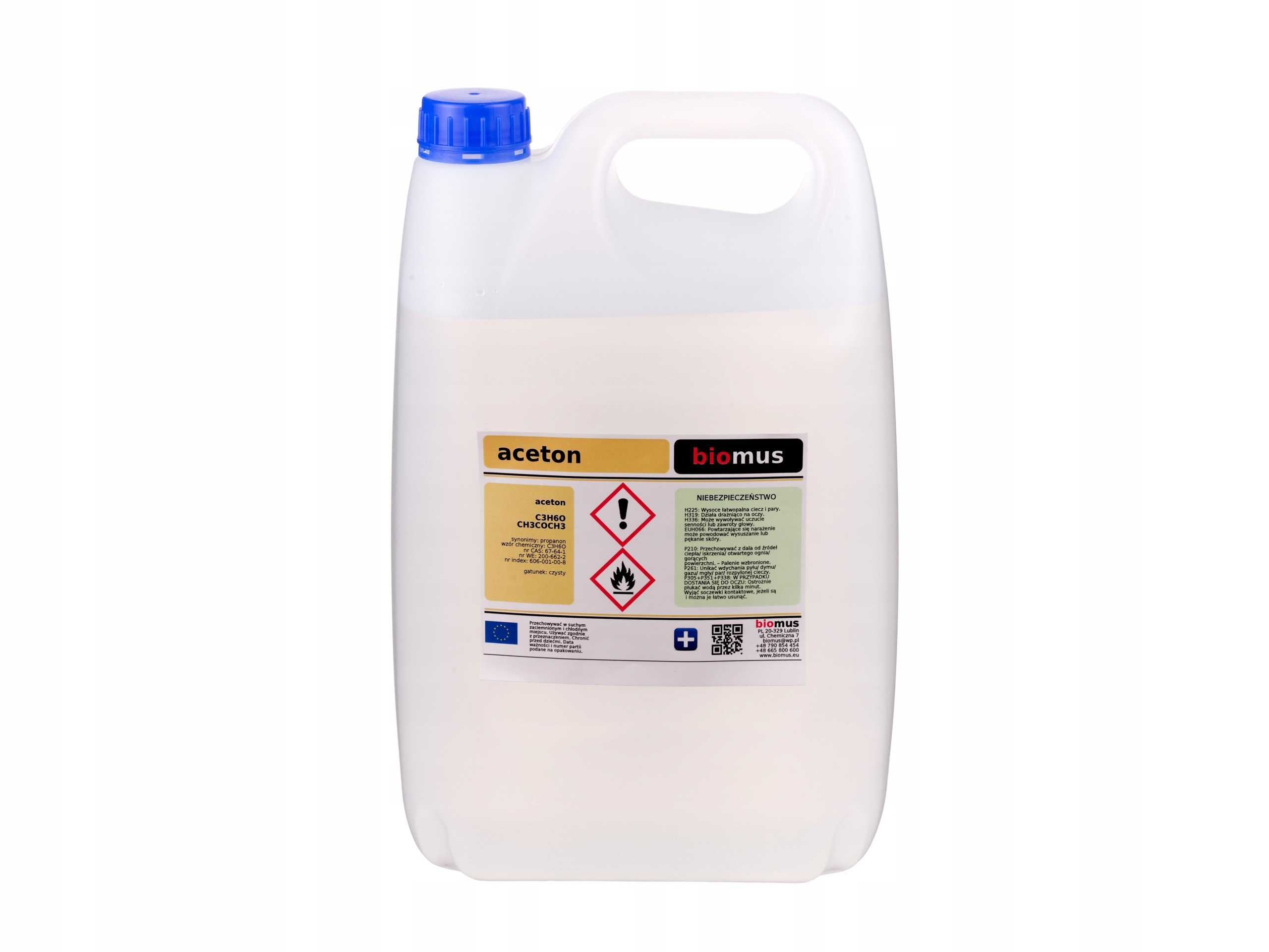 

Aceton Czysty bez domieszek 5L Biomus