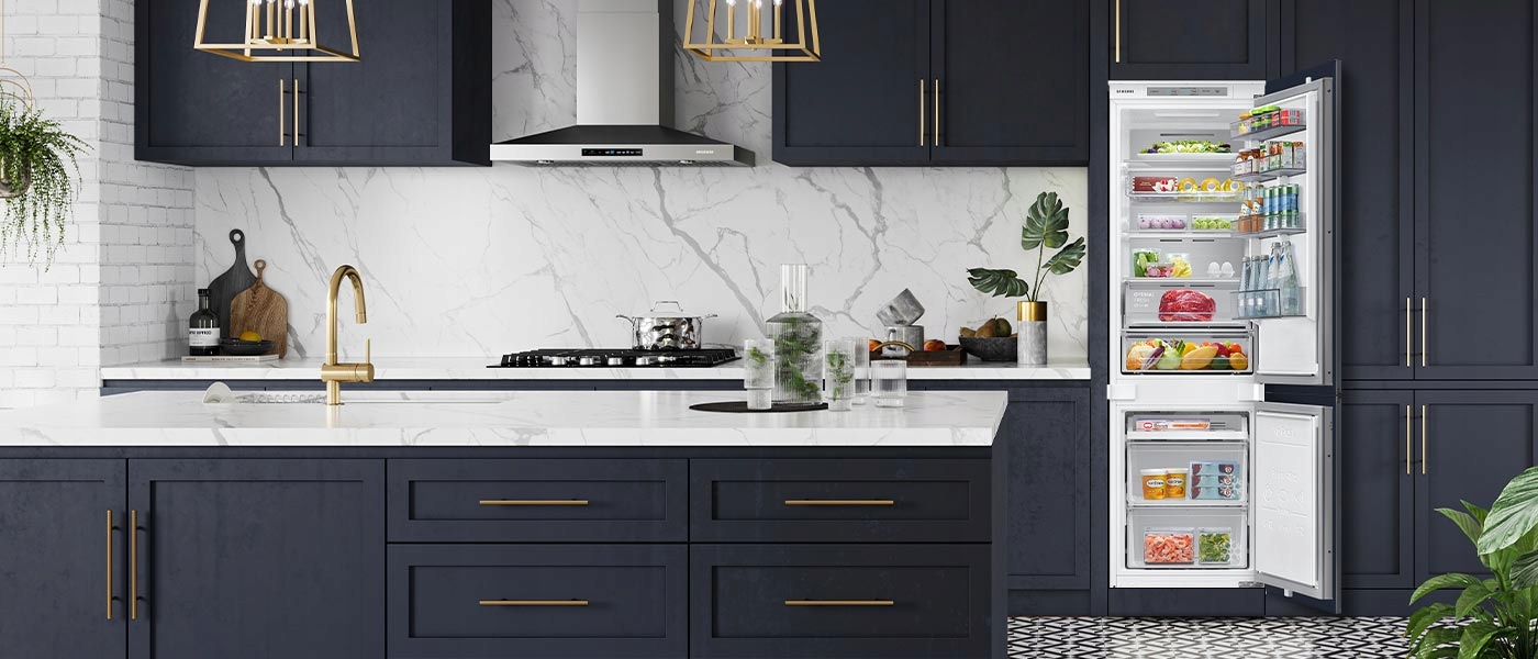 Lodówka Samsung BRB26705DWW CoolingPlus NoFrost Położenie zamrażarki na dole