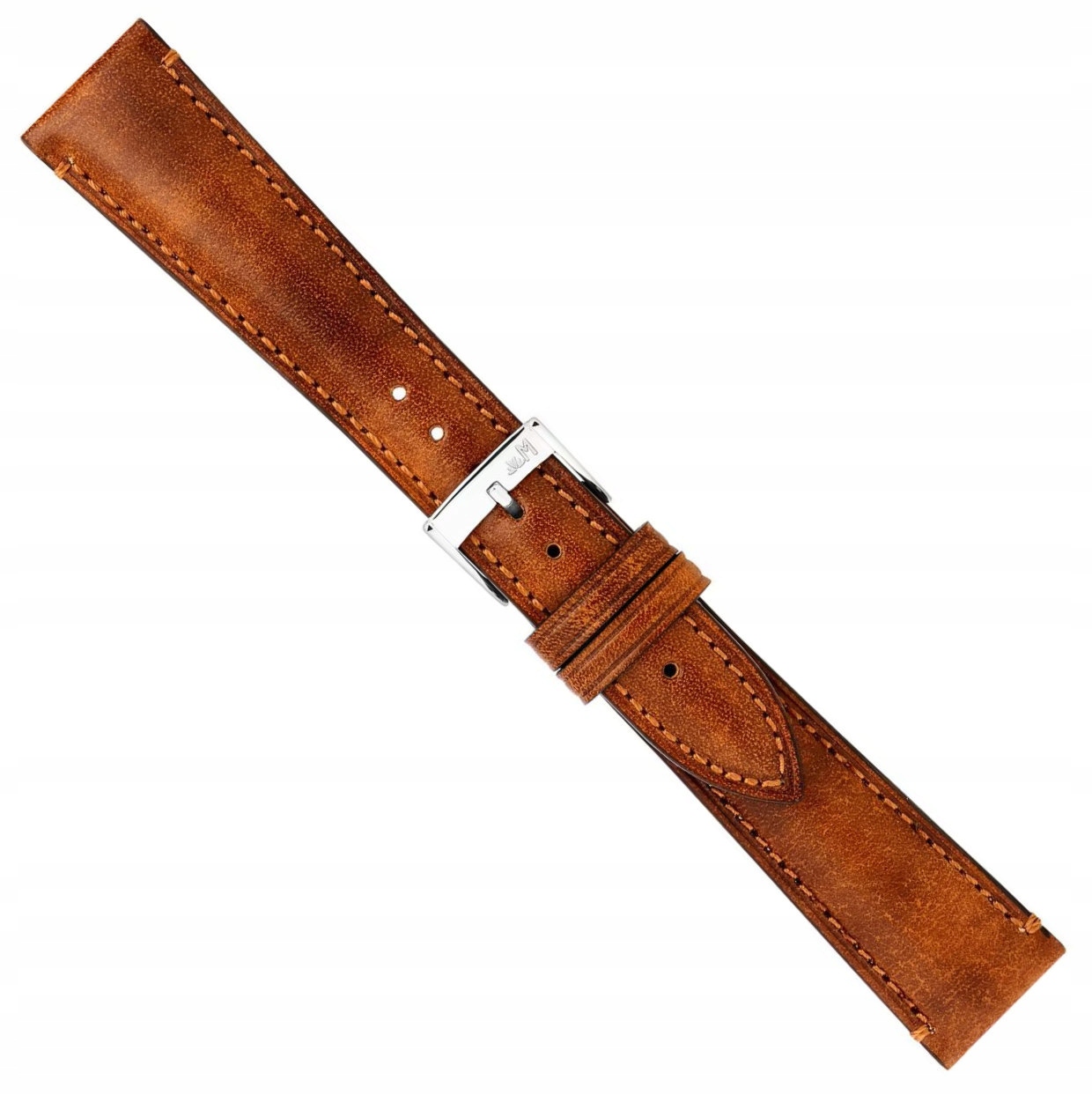 Hnědý Italský Kožený Elegantní Řemínek Na Hodinky Morellato 20 mm X6122
