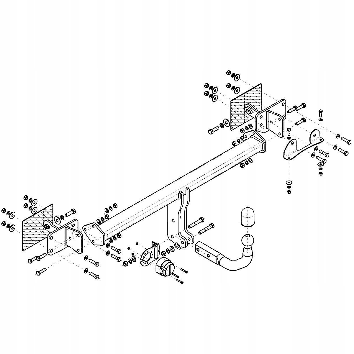 Hak holowniczy Mercedes E C238 Coupe od 16 MODUŁ WIĄZKA 13 PIN GRATIS Nowy Producent Steinhof