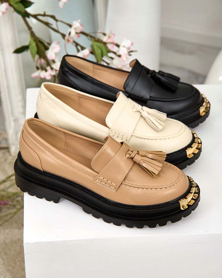 CZARNE MOKASYNY DAMSKIE FRESOSNE 39 Rozmiar 39